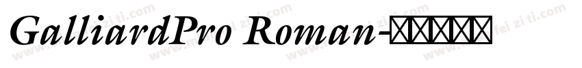 GalliardPro Roman字体转换